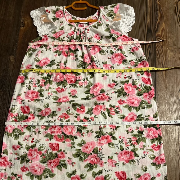 COLLECTIONS ETC. 100% Cotton Floral Nightgown w/ Matching Robe Size M - Picture 5 of 8